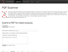Tablet Screenshot of pdfexaminer.com